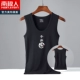 Nam Cực vest nam thương hiệu thủy triều nam in áo thun không tay mùa hè thể thao chạy thể thao cotton rộng vai áo vest - Áo vest cotton