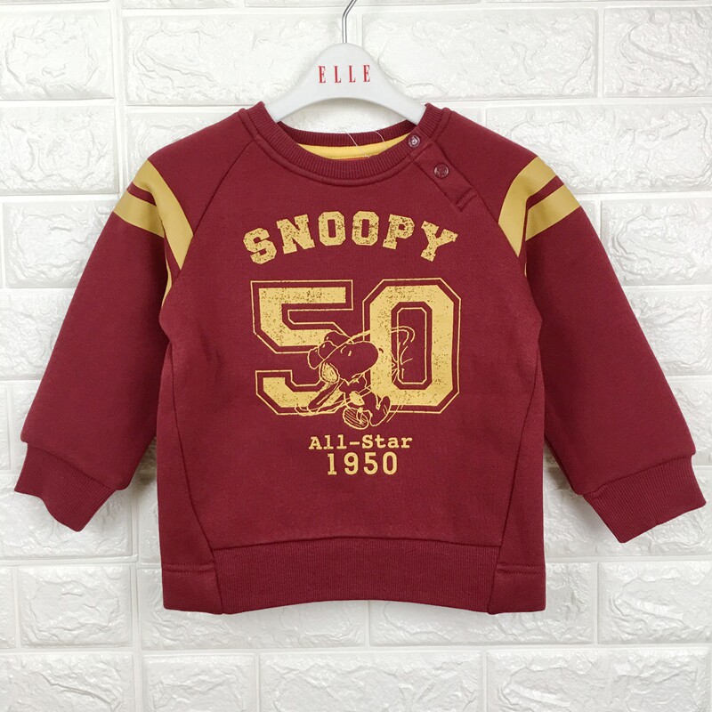 Broken code clearance Snoopy counter children's clothing boys knitted plus velvet thickened T-shirt sweater 60007