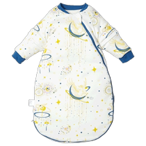 Simeng infant large space sleeping bag baby all-in-one spring and autumn thin anti-kick quilt artifact pure cotton universal for all seasons