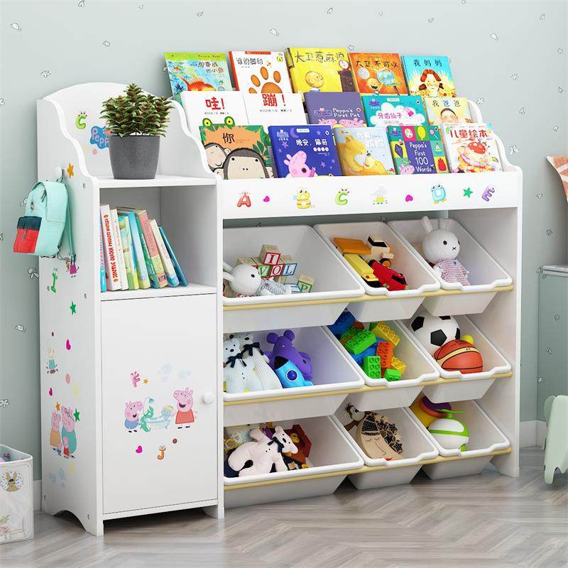 Children's toy storage rack multi-layer shelf baby picture book shelf floor finishing rack kindergarten storage artifact