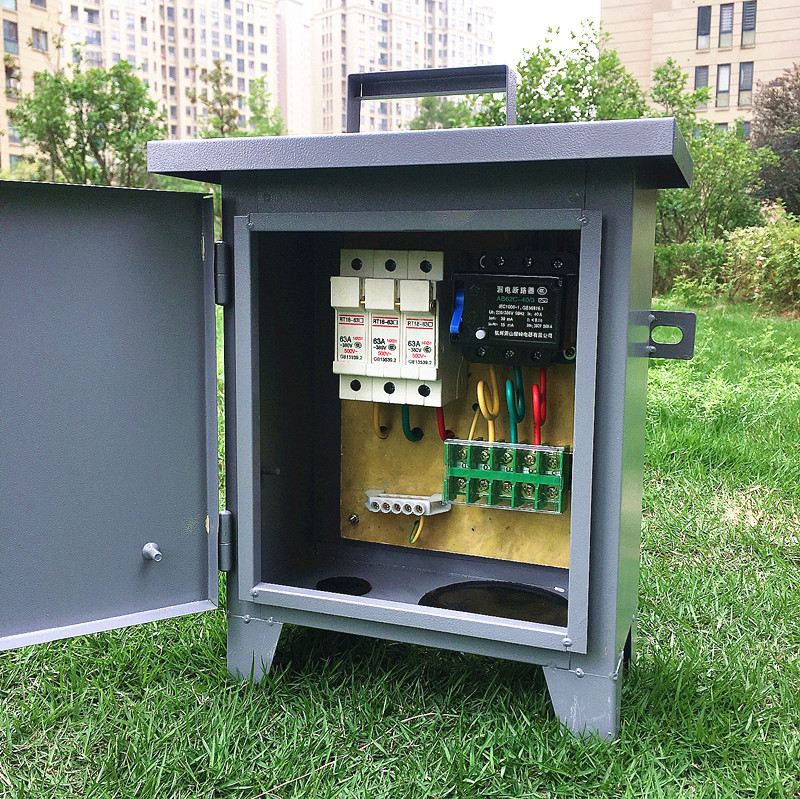 Jinfeng 380V electrical ground temporary wiring distribution box rain - proof mobile handheld three - stage small power box