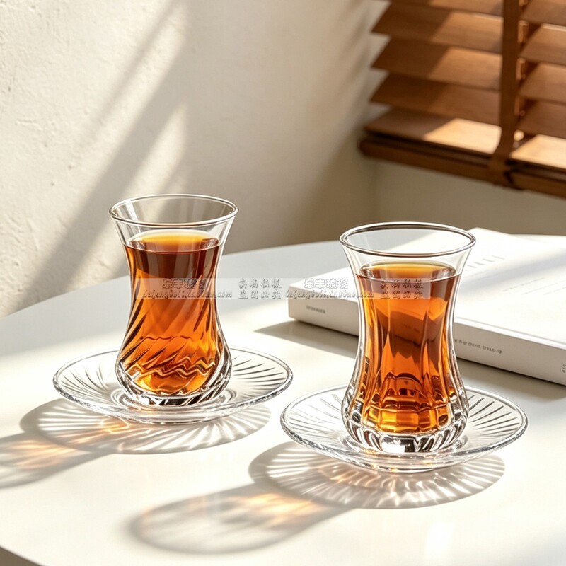 Turkish Style Black Tea Cup, Glass Cup, Flower Tea Cup, Heat-Resistant Tulip Cup, Restaurant Afternoon Tea Coffee Cup and Saucer Turkish Style Black Tea Cup, Glass Cup, Flower Tea Cup, Heat-Resistant Tulip Cup, Restaurant Afternoon Tea Coffee Cup and Saucer