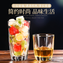 New product special glass juice cup juice cup beverage cup Milk Cup multi-angle angular Cup fashion creative