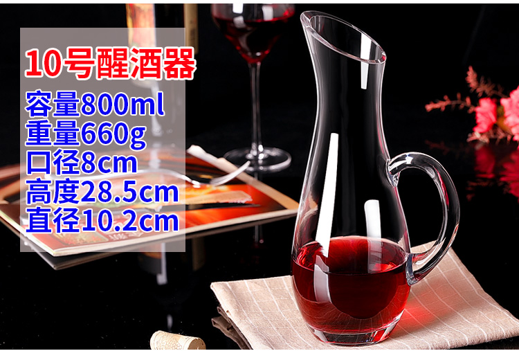Rượu decanter thủy tinh không chì rượu vang decanter vành đai pha lê bình rượu nhà chai rượu vang chai lục địa ly uống rượu mạnh