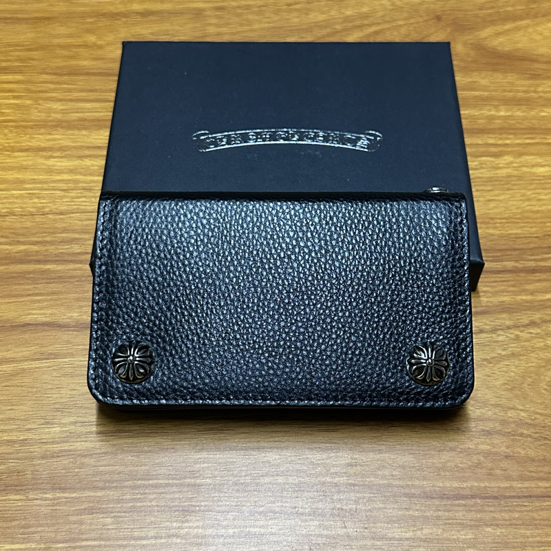 New Style Wallet Genuine Leather Card Holder Clutch Bag Bi-Fold Double Buckle 15*9 Thickness 2cm