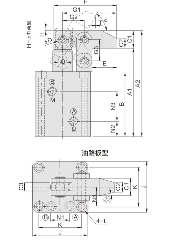 Xi lanh đòn bẩy Đài Loan tùy chỉnh 
            CHLC-32/25/40/50/63 M/MF/FA/FAM/FATM xi lanh nén dụng cụ bán xi lanh thủy lực xilanh thủy lực 160