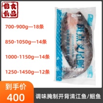 Chaosanzhen Qingjiang open-backed fish frozen channel catfish whole box fresh frozen pickled grilled fish semi-finished products for commercial use