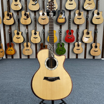 Otilga shock fingerstyle full single guitar 40-inch 41-inch folk full-board single-board male and female professional performance electric box guitar