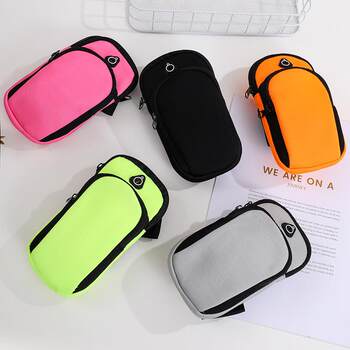Running mobile phone arm bag wrist bag women's sports and fitness equipment arm arm sleeve men's summer arm belt storage bag artifact