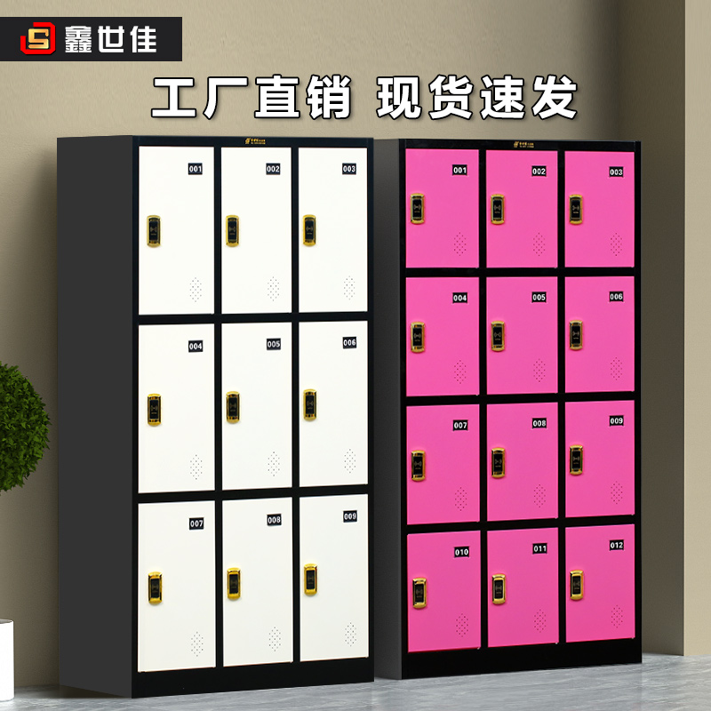 Color locker Employee containing cabinet Fitness Room cabinet Tin Deposit Cabinet With Lock Bathroom for changing clothes storage cabinets