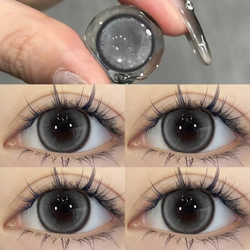 Authentic Wedding Photo Contact Lenses, Daily Disposable Gray Small Diameter 12mm Natural Style Contact Lenses, Official Flagship Store 9St