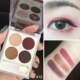 Judydoll cam bốn màu phấn mắt khay hoa hồng bí ngô màu nâu rượu vang đỏ đậu cát hạt micro-flash mờ sinh viên