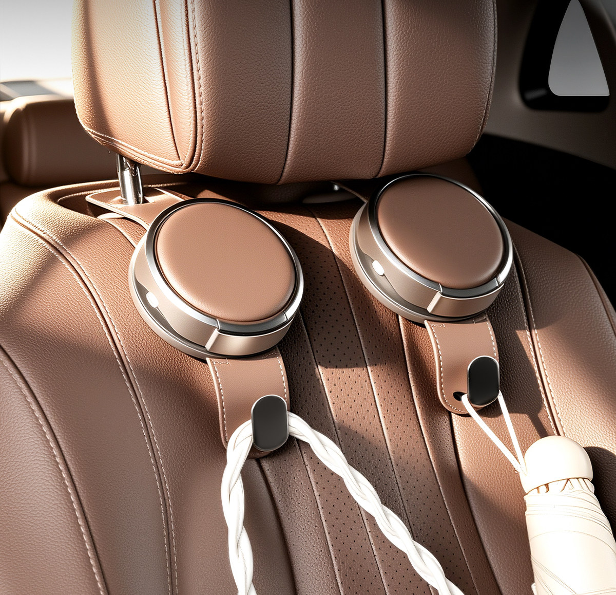 Car seat back cup holder hook, multifunctional car phone holder, rear seat storage rack