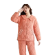 Murou underwear ຂອງແມ່ຍິງ quilted pajamas ລະດູຫນາວສາມຊັ້ນ thickened coral velvet ຝ້າຍ jacket ແມ່ຍິງໃສ່ເຮືອນຊຸດ