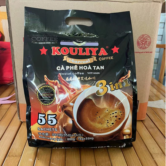 越南原装进口三合一经典碳烧速溶咖啡880克/包  1包55条 包邮