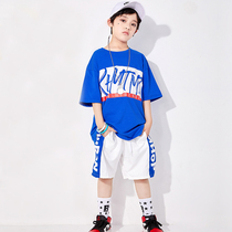Hip Hop Children Street Dance Suit Boy Summer Han Version Short Sleeve Pants Less Pediop Boy Street Dance Clothes Tide