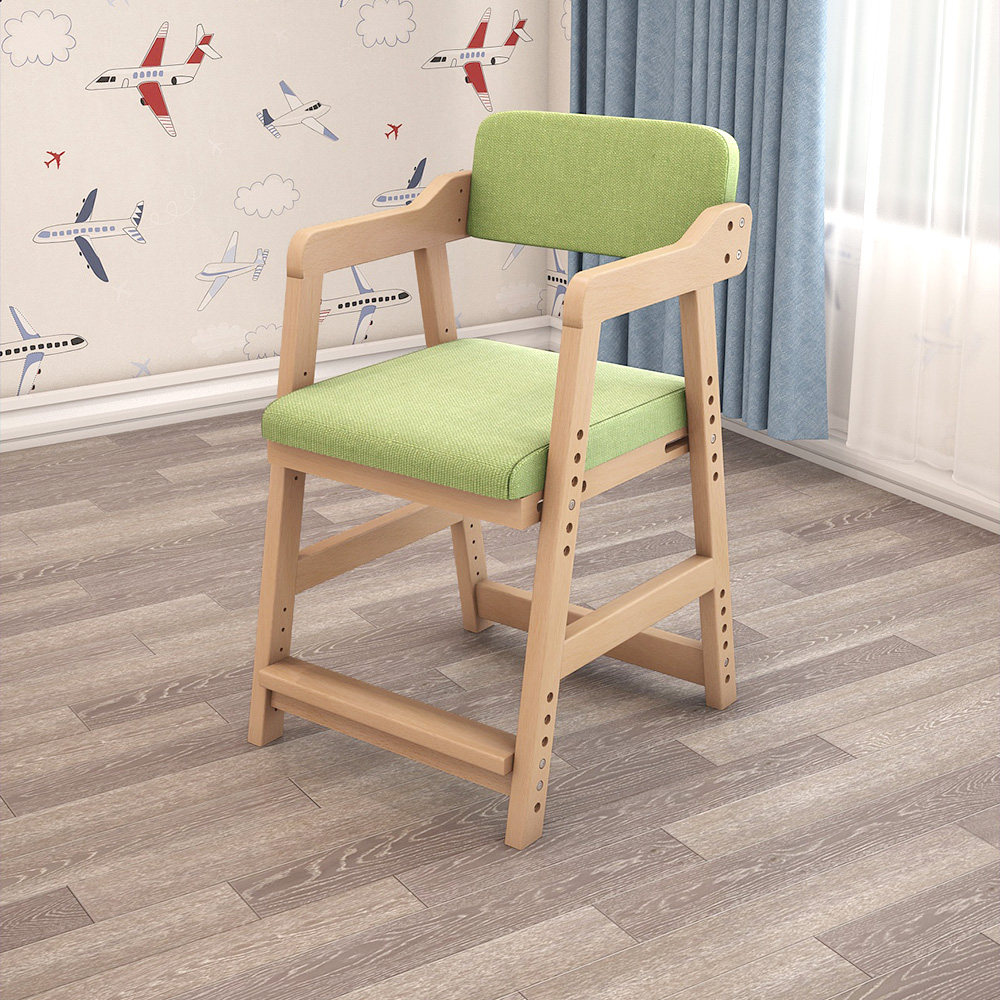 Children study chair adjustable lifting student desk correction sitting position writing chair backrest seat stool for home