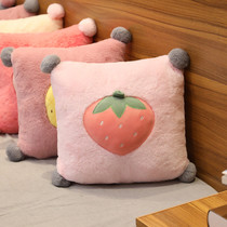 ins Nordic sofa pillow cushion living room cute interior decoration set bedroom bed pillow removable and washable