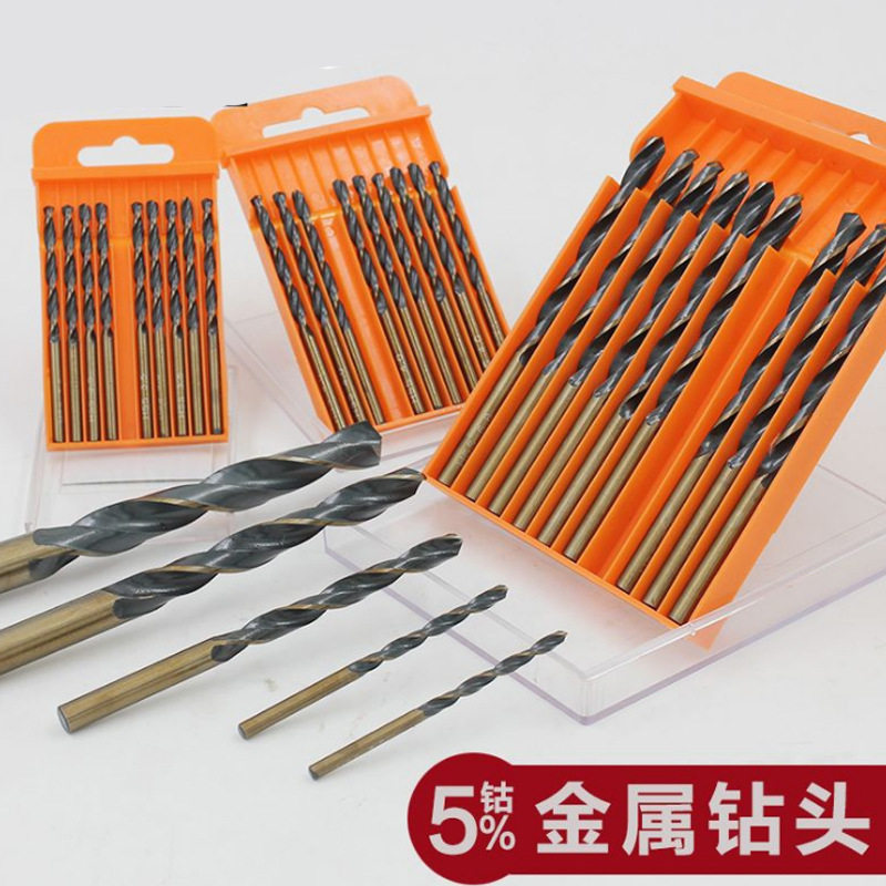 Metal Boreholes Twist Drill Bit Suit Stainless Steel Metal Hardwood Perforated Alloy Electric Drill Kit