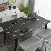 Light extravagant creative leather table mat pvc waterproof anti-grease anti-burn home tea table cushions table cloth Nordic