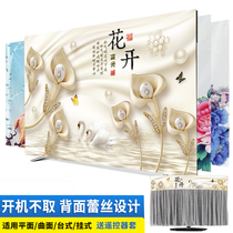 TV Hood dust cover LCD curved surface wall-mounted 50 inch 55 inch 65 TV set is not taken lace cover cloth