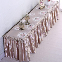 European TV cabinet cover tablecloth fabric rectangular coffee table living room dust cover tablecloth cloth cover tablecloth table mat shoe cabinet cloth