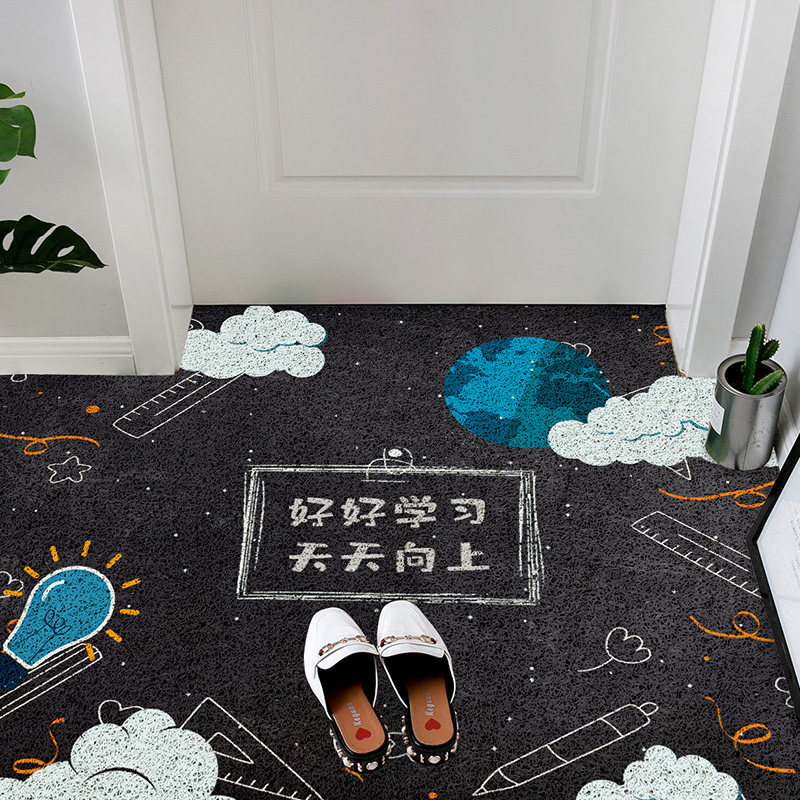 Nordic Ground Mat Entrance Doormat Living-room Silk Ring Mat Doorway Carpet Door Hall Sugen Guan Home Non-slip Foot Mat Entrance Door