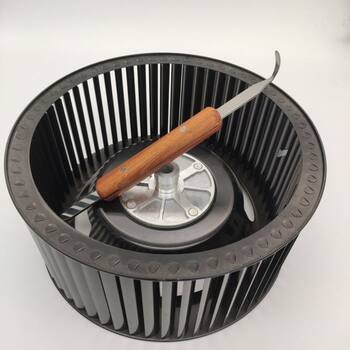 Range hood scraper blade range hood wind wheel