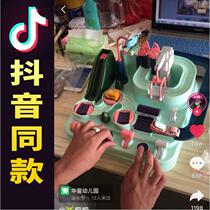 Rail car Cypress toys Huang a parking lot