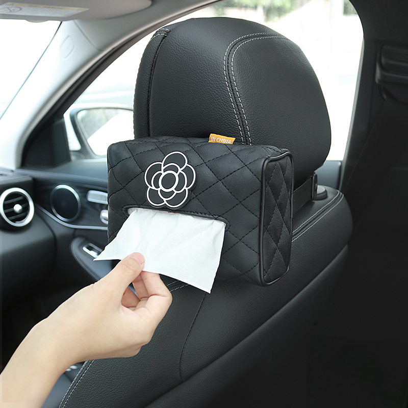 Car towels box Creative minimalist car Interior Interior Armrest Box Visor car Hanging Mesh Red Car Cramts women-Taobao