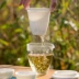 Tangshe Sứ trắng Express Cup Teacup gốm sứ Xe hơi Du lịch ngoài trời Hộ gia đình Túi xách Du lịch Bộ trà - Trà sứ