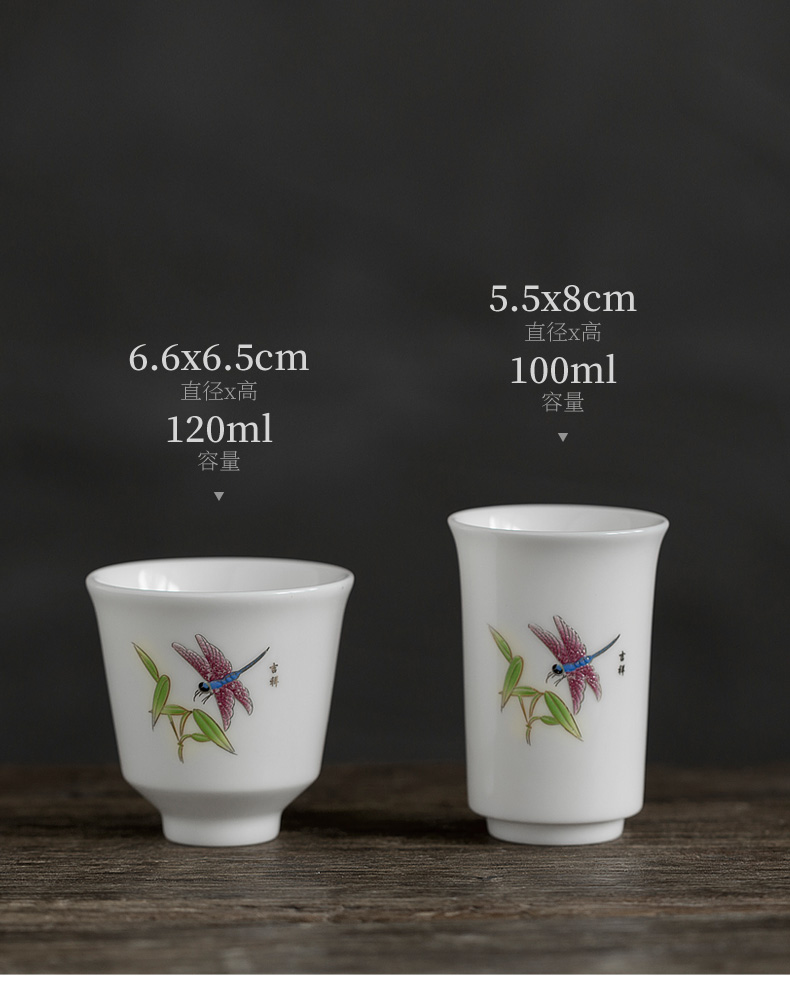 Don difference up Chinese ceramic checking sample tea cup single fragrance - smelling cup cup cup master cup home of kung fu tea tea taking