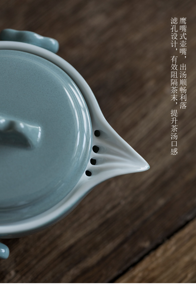 Don difference up find the land crack ultimately responds a pot of two cups of contracted office tea sets portable travel package ceramic kung fu tea set
