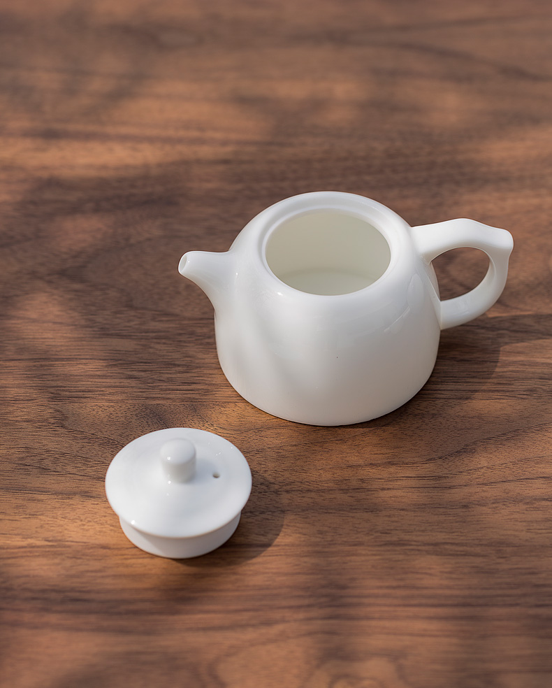 Tang's white porcelain contracted travel tea set suit portable kung fu tea caddy fixings tea tray glass cup home