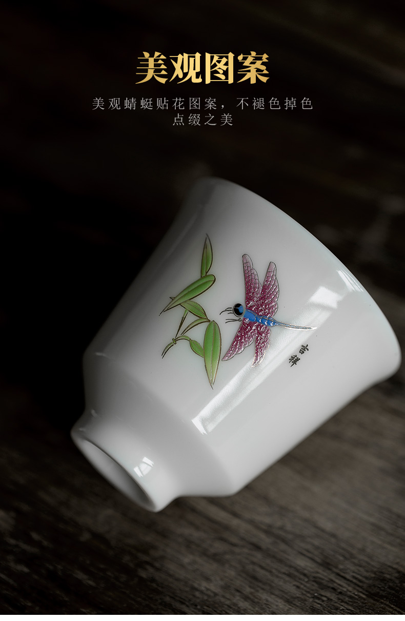 Don difference up Chinese ceramic checking sample tea cup single fragrance - smelling cup cup cup master cup home of kung fu tea tea taking