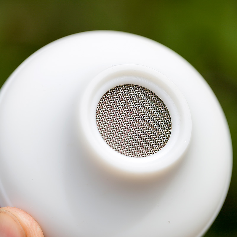 Don difference up suet jade biscuit firing white porcelain ceramic filter) tea tea accessories tea tea tea strainer screen pack