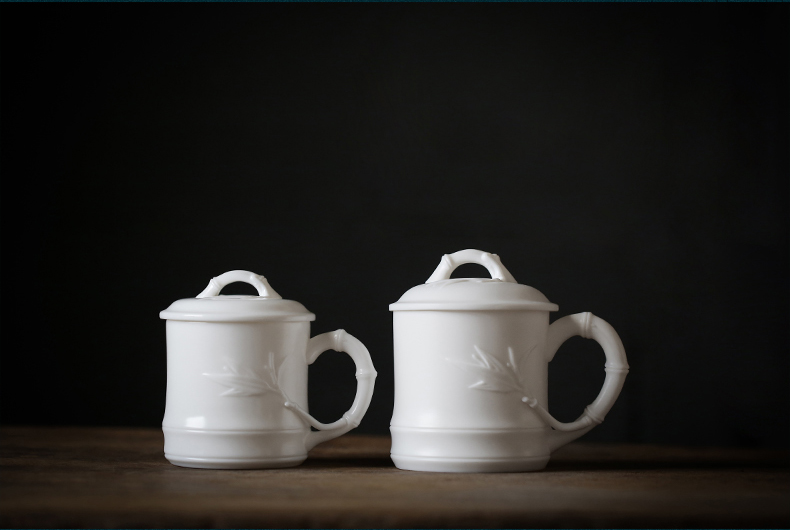 Don difference up suet jade white porcelain craft ceramic tea cup home office with cover led cup ultimately responds. A cup of boss