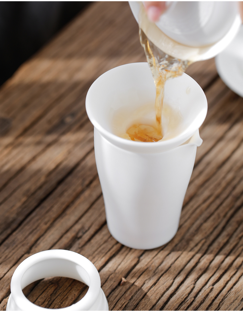 Tang's white porcelain, ceramic tea tea tea strainer creativity fair keller filter net tea tea accessories