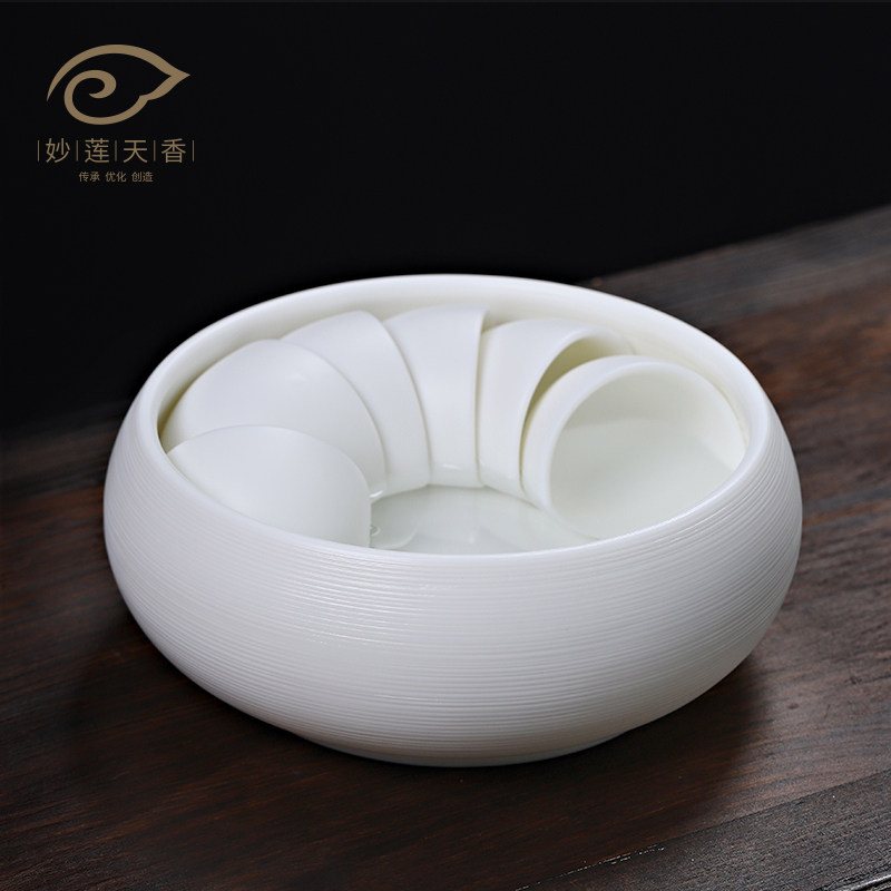Inexplicable sky scented hand laderm goat fat jade porcelain tea washed defied white porcelain tea set tea track zero fit large number handmade spittoon