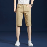 Мужские шелковые шорты, тонкие трендовые штаны, свободный крой