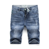 Джинсовая юбка, мужские летние тонкие шорты, эластичные штаны для отдыха, свободный прямой крой