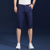 Мужские шелковые шорты, тонкие трендовые штаны, свободный крой