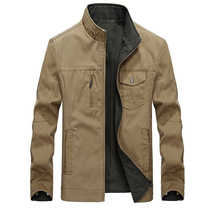 Brand Double-wear Casual Jacket Men Spring Autumn 100% Cotto