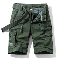 Casual Straight Leg Multi-pocket Mens Shorts Military Mens
