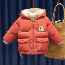 Baby cotton-padded winter 2021 New Korean version of small childrens cotton padded jacket for boys and women thick coat