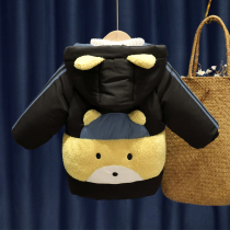 Childrens winter coat childrens down cotton clothes foreign baby 1 year old 2 thick 3 cotton padded jacket 5 Korean version of male and female children cotton clothes