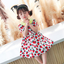 Baby Girl Skirt Summer 2020 New Childrens Dress Strawberry Skirt Cotton Childrens Princess Dress Girls Summer Dress