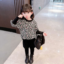 Girls autumn clothes suit 2021 new Korean version The childrens foreign air network Red BAO WEN childrens baby girl two sets ebb