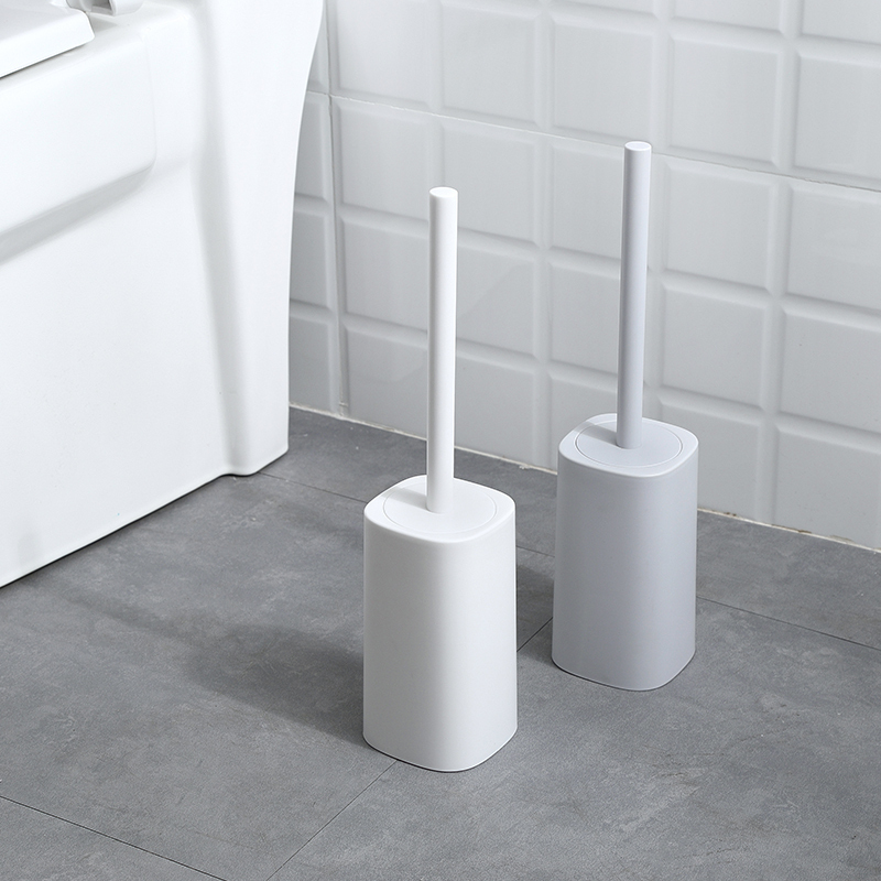 Deer Japan Style Toilet Brush Minima Perforated Long Handle No Dead Angle With Base Round Head Makeup Room Cleaning Brush Suit