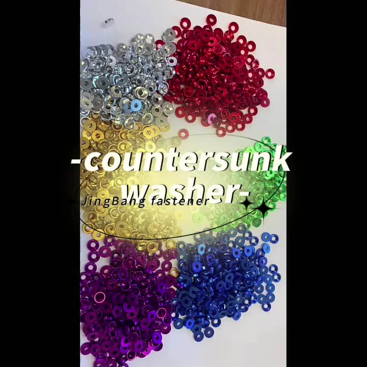 Aluminum Cone Conical Contact Convex Lock Gold Steel Metal Plain M6